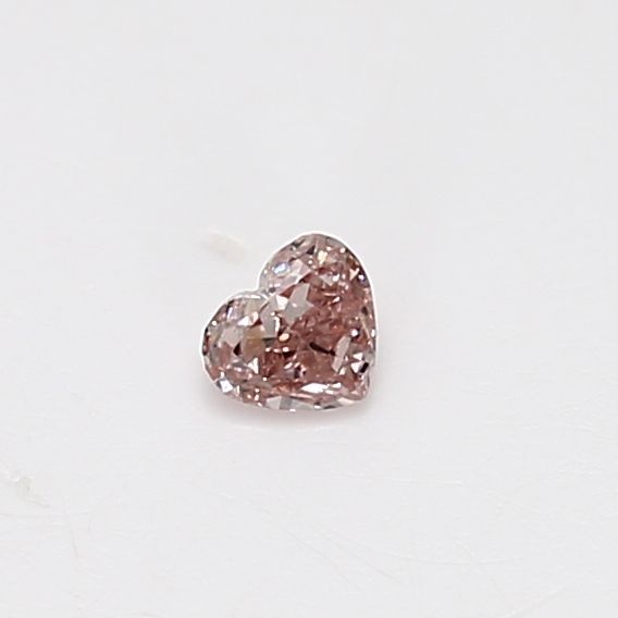 Heart 0.12ct Fancy Orangey Pink  GIA #2235542993