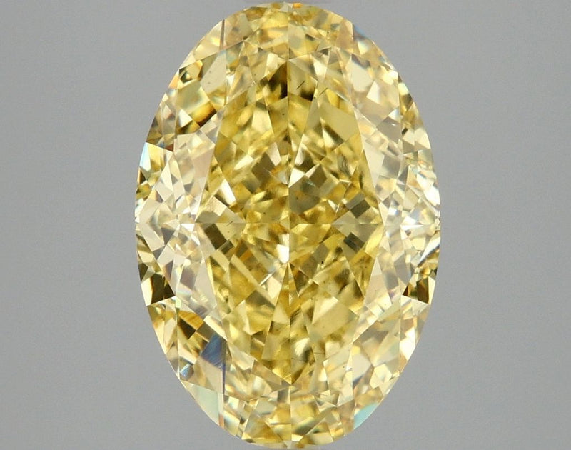 Oval 4.07ct Fancy Vivid Yellow VS2 IGI #LG670482634