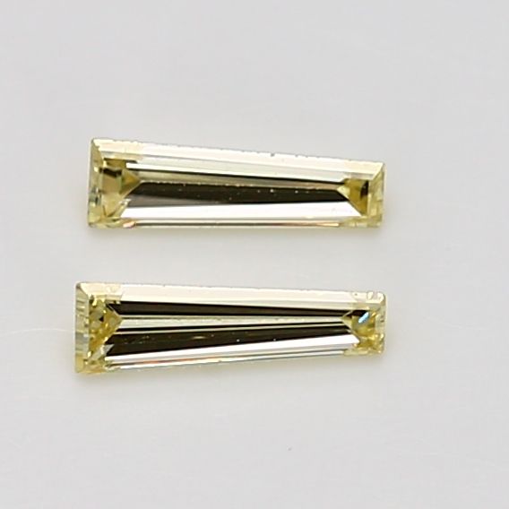 Tapered baguette 0.17ct Fancy Yellow VVS2 GIA #5222425489