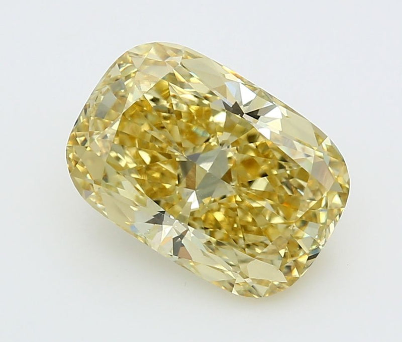 Cushion modified 5.09ct Fancy Intense Yellow VVS2 IGI #LG720545996