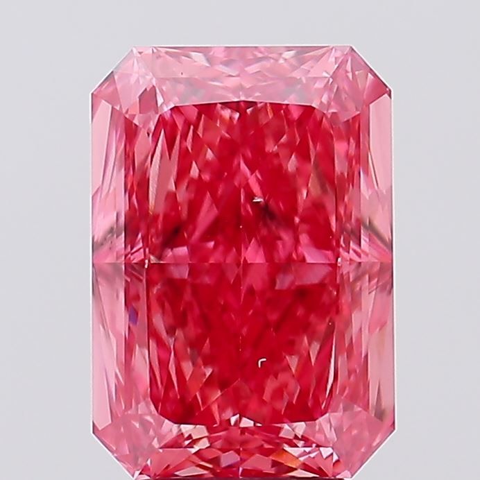 Radiant 5.01ct Fancy Vivid Pink SI1 IGI #LG670431863