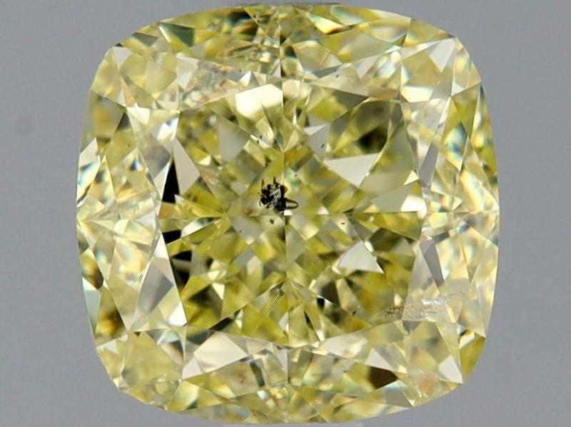 Cushion brilliant 1.52ct Fancy  Yellow I1 GIA #5222404879