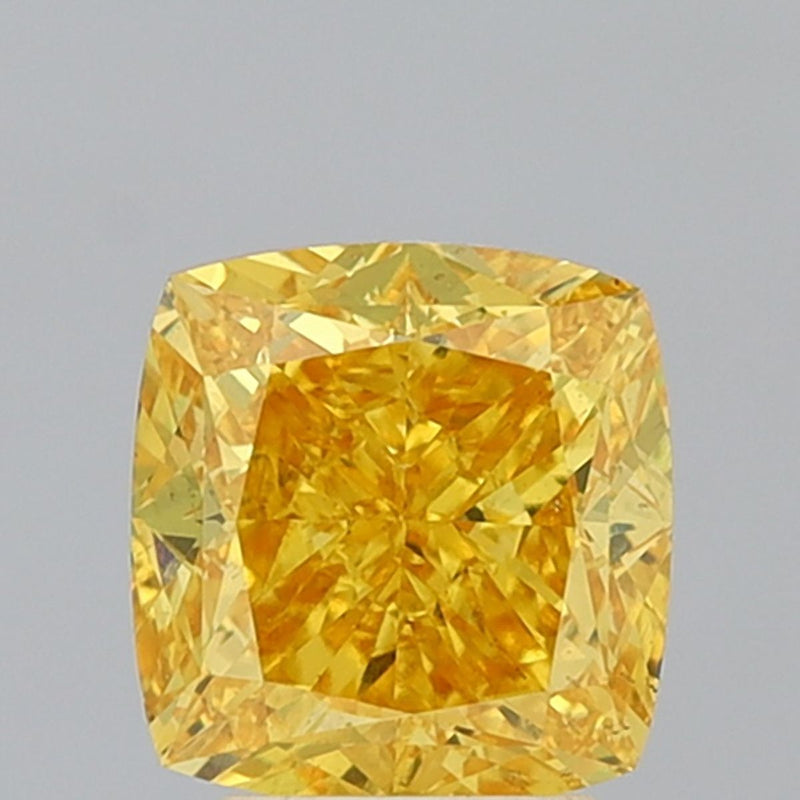 Cushion modified 4ct Fancy Vivid Yellow SI1 IGI #LG712534642