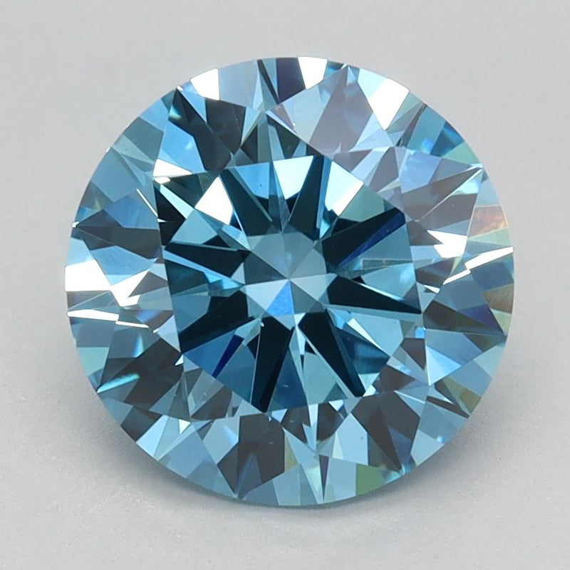 Round 2.1ct Fancy Vivid Blue VS1 IGI #LG640446841