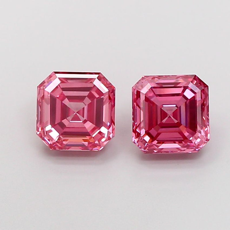 Asscher 2ct Fancy Vivid Pink VVS2 IGI #LG807673771