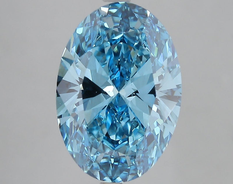 Oval 5.02ct Fancy Vivid Blue VS1 IGI #LG772626236