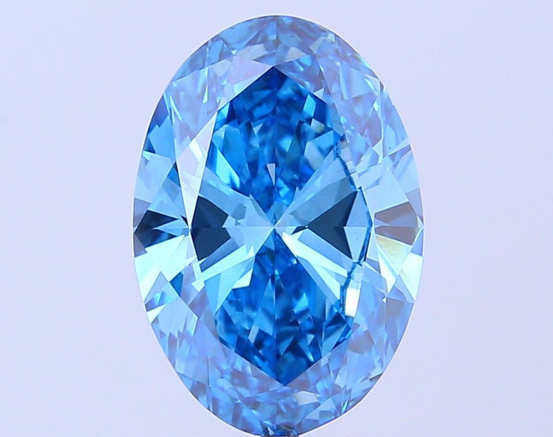 Oval 5.02ct Fancy Vivid Blue VS2 IGI #LG747530666