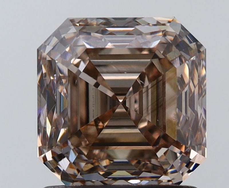 Square emerald 1.5ct Fancy Pinkish Brown VS2 GIA #6237861712
