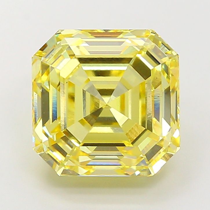Asscher 7.1ct Fancy Intense Yellow VS1 IGI #LG715592540