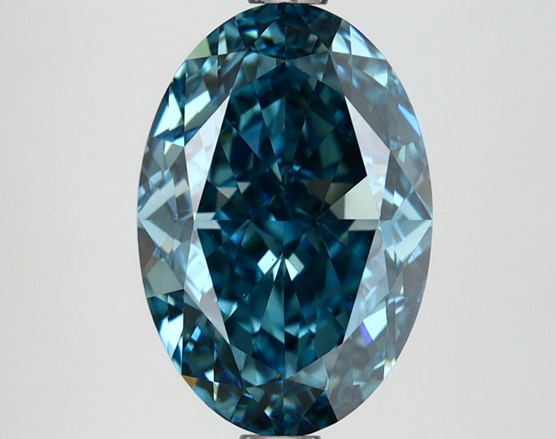 Oval 3.83ct Fancy Vivid Blue VVS2 IGI #LG662488535