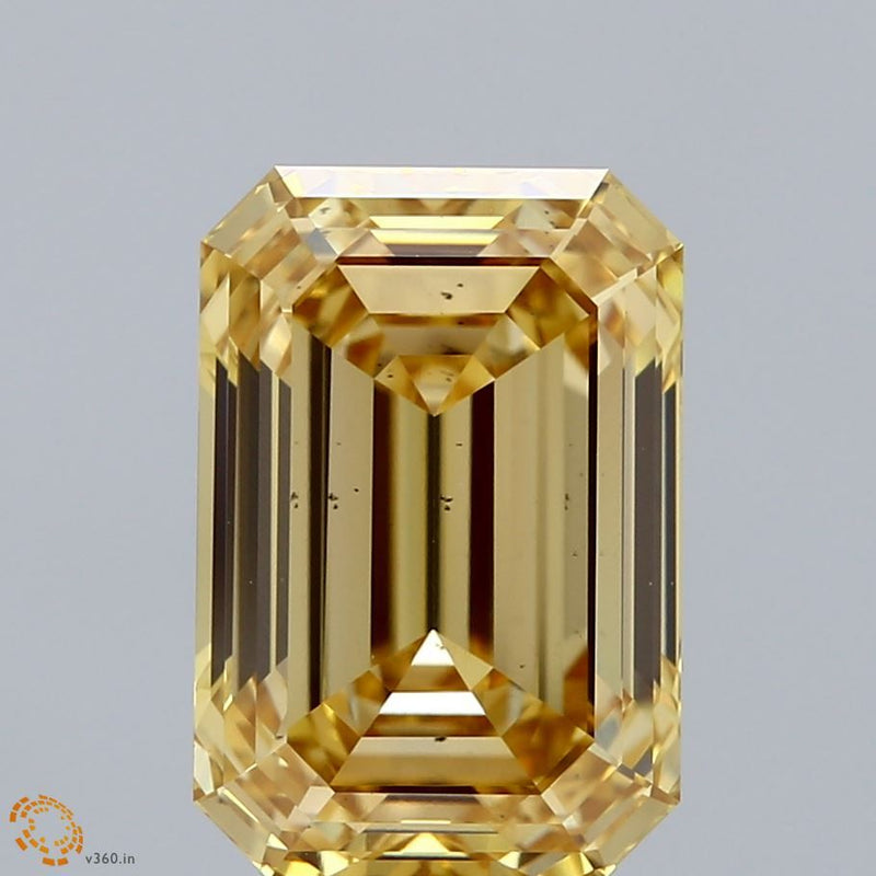 Emerald 5.1ct Fancy Intense Yellow VS2 IGI #LG657465615