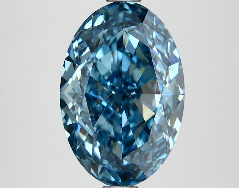 Oval 3.09ct Fancy Vivid Blue VVS2 IGI #LG662488536