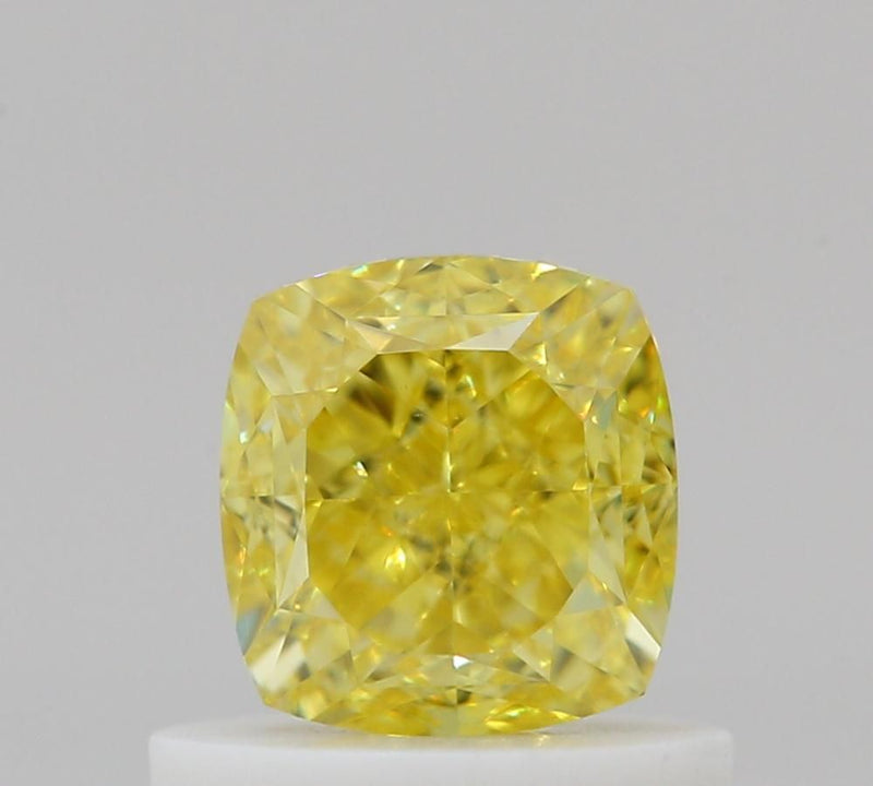 Cushion brilliant 0.75ct Fancy Vivid Yellow VVS1 GIA #6495783854