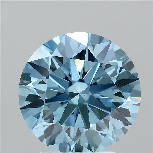 Round 3.03ct Fancy Vivid Blue VS1 IGI #LG743582009