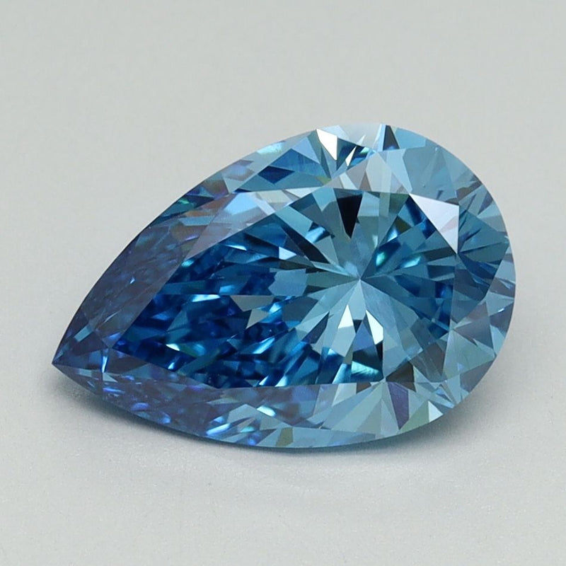 Pear 2.09ct Fancy Vivid Blue VVS2 IGI #LG657423054