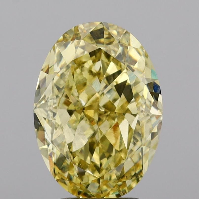 Oval 5.03ct Fancy Intense Yellow VVS2 IGI #LG754562507