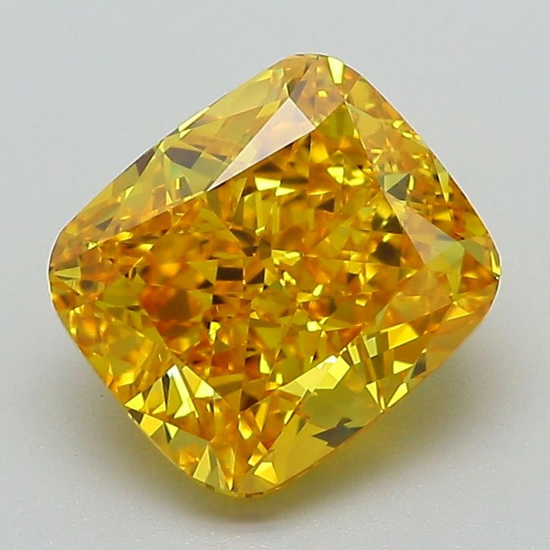 Cushion modified 3.01ct Fancy Vivid Yellow VS1 IGI #LG584355790