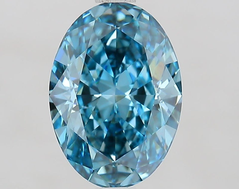 Oval 2.52ct Fancy Vivid Blue VS1 IGI #LG780613638