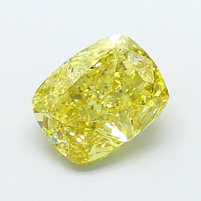 Cushion modified 4.01ct Fancy Intense Yellow VS2 IGI #LG766658431