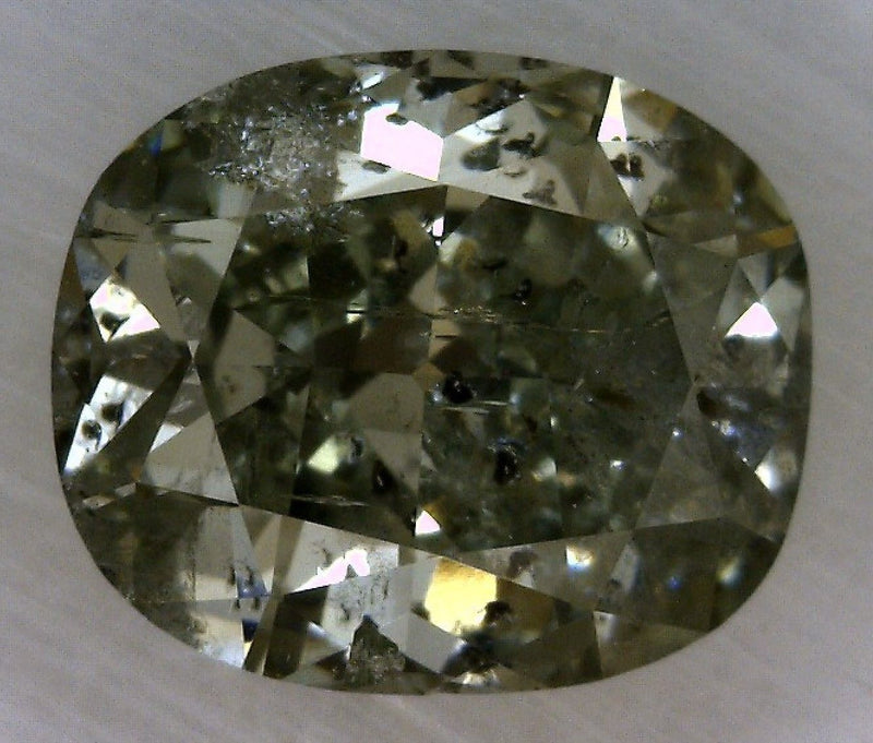 Cushion modified 0.72ct Fancy Green Gray Green  GIA #5172110154
