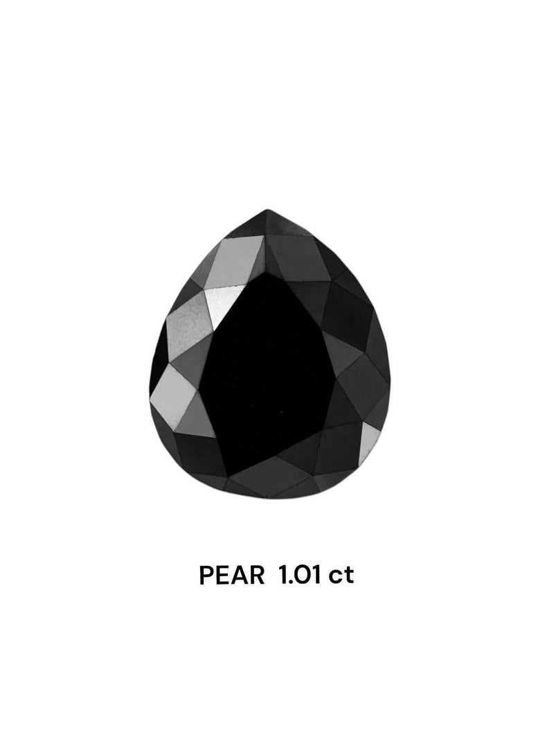 Pear 1.01ct Black  IGI #737541159