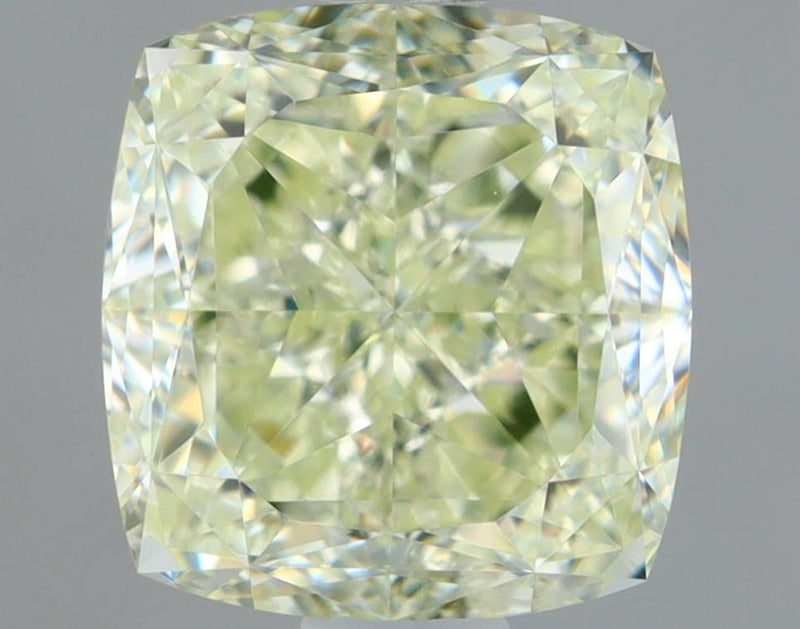 Cushion brilliant 1.01ct Light Green Yellow VS2 GIA #2476938042