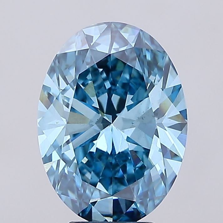 Oval 5.01ct Fancy Vivid Blue VS1 IGI #LG744516316
