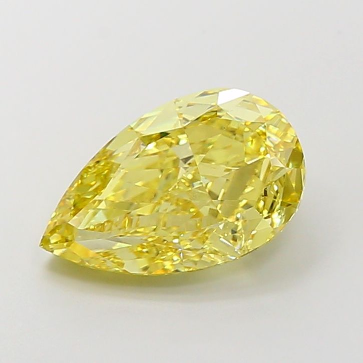 Pear 5.52ct Fancy Intense Yellow VS1 IGI #LG700517653