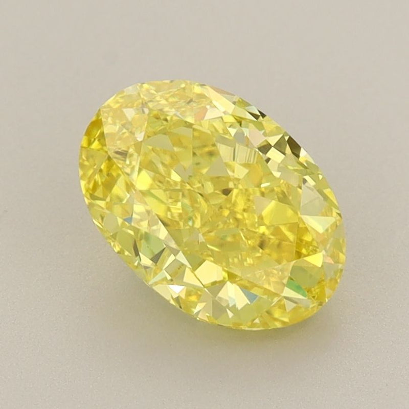 Oval 1.53ct Fancy Vivid Yellow VS1 IGI #LG628482474