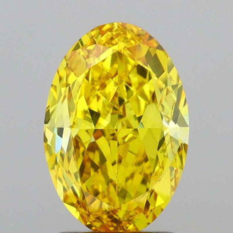 Oval 2.06ct Fancy Vivid Yellow VS2 IGI #LG707556269