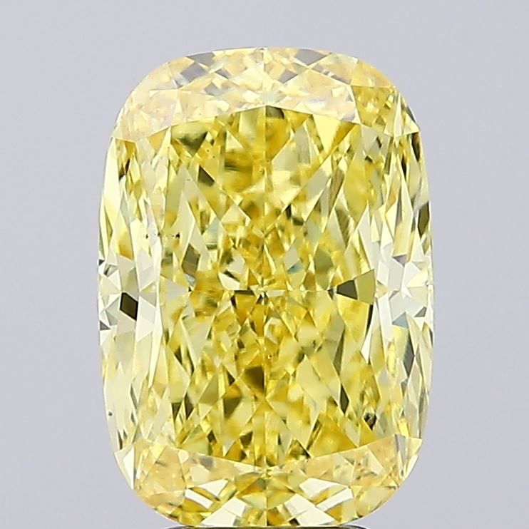 Cushion modified 5.01ct Fancy Intense Yellow VS1 IGI #LG776612521