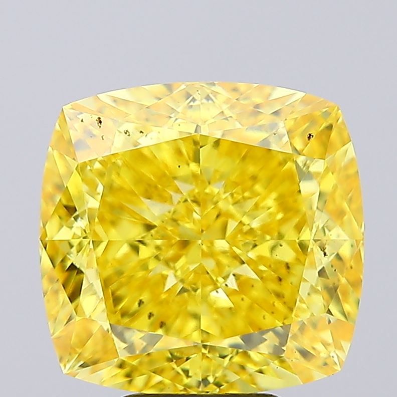 Cushion modified 8.1ct Fancy Vivid Yellow VS1 IGI #LG784633314
