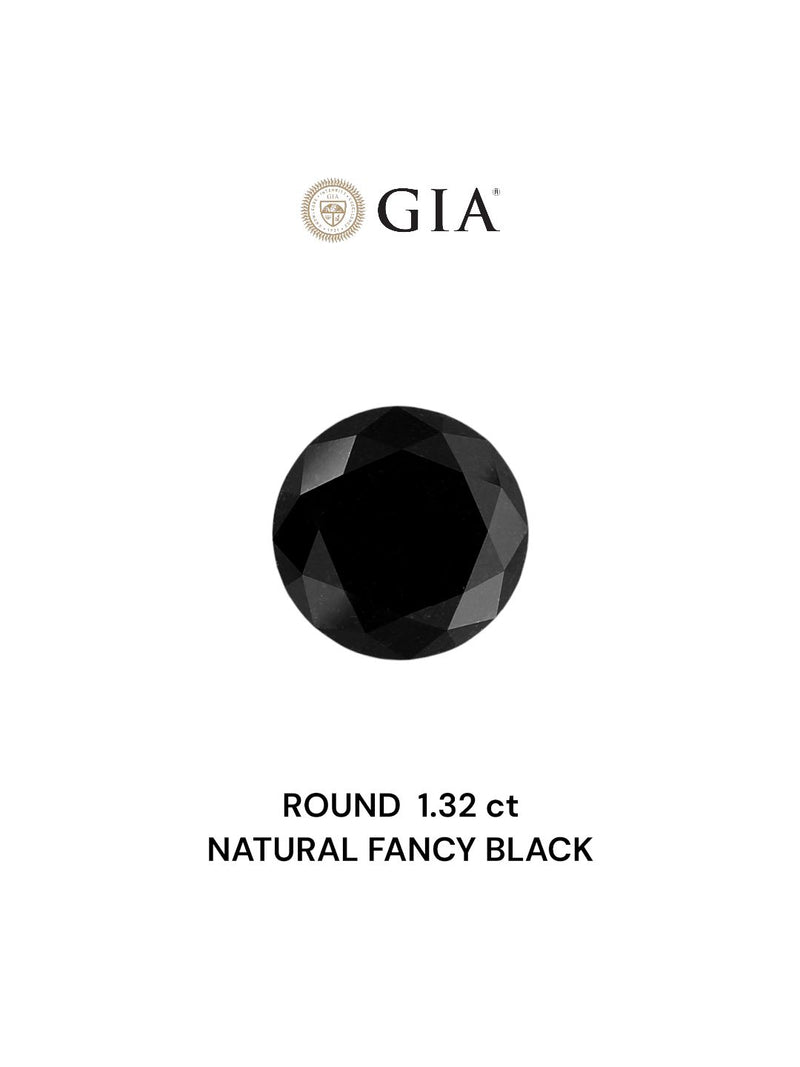 Round 1.32ct Fancy Black VVS2 GIA #6234078100