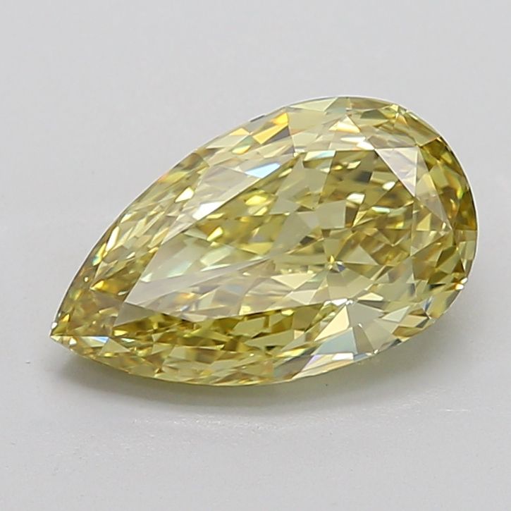 Pear 4.08ct Fancy Intense Yellow VS1 IGI #LG765628106