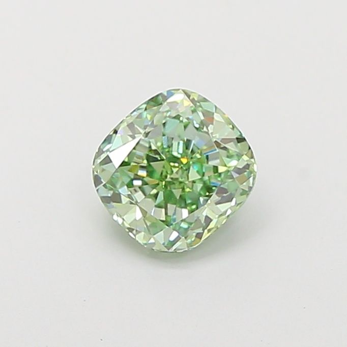 Cushion modified 1.01ct Fancy Vivid Green VS1 IGI #LG780640305