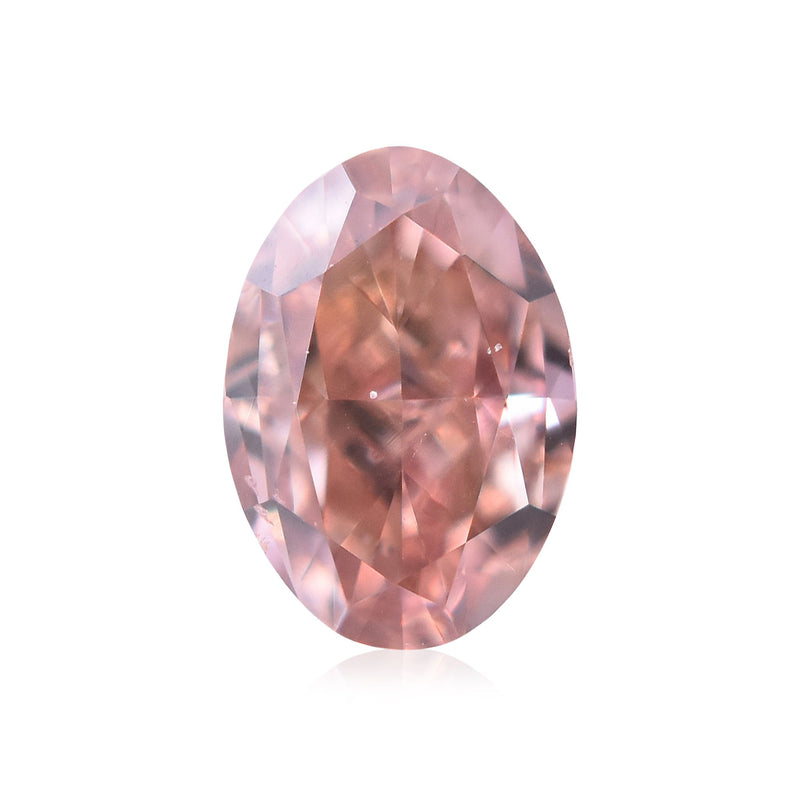 Oval 0.25ct Fancy Intense Orangey Pink VS2 GIA #6195273686