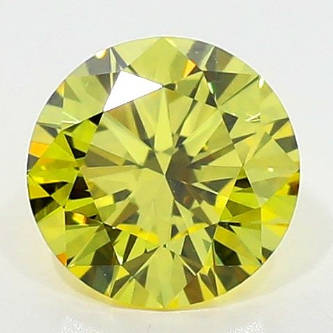 Round 0.5ct Fancy Vivid Yellow VVS2 GIA #2231858020