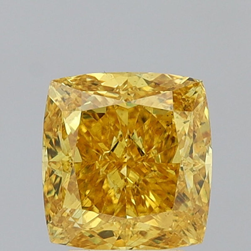Cushion modified 4.07ct Fancy Vivid Yellow SI1 IGI #LG712534640