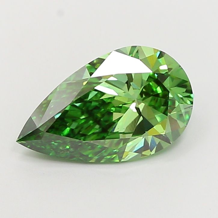 Pear 3.5ct Fancy Vivid Green VS1 IGI #LG742526247