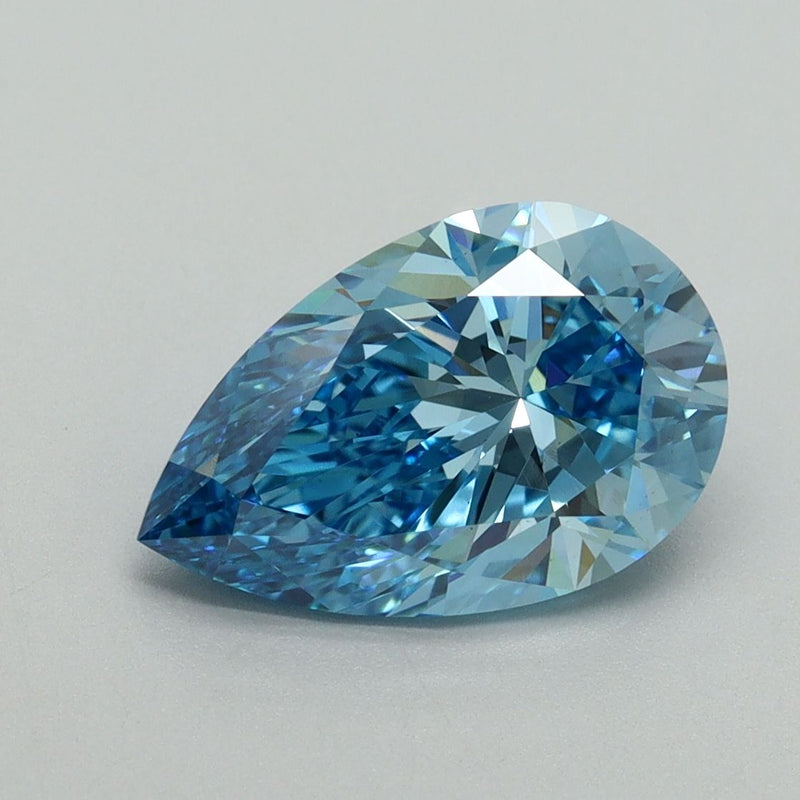 Pear 2.46ct Fancy Vivid Blue VS2 IGI #LG644473650