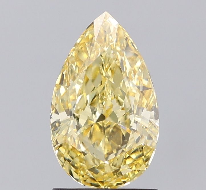 Pear 1.67ct Fancy Intense Yellow VVS2 IGI #LG756523512