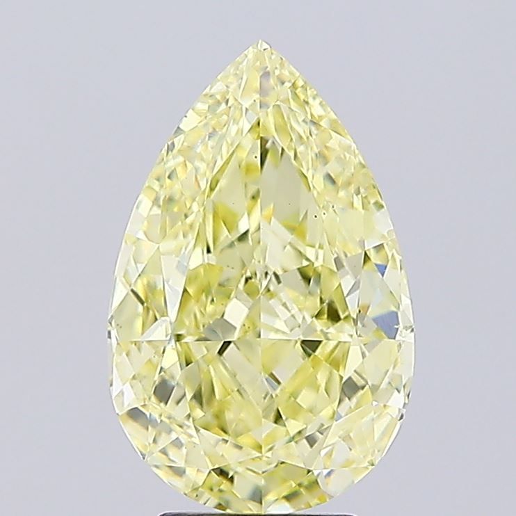 Pear 5.24ct Fancy Yellow VS2 IGI #LG790674197
