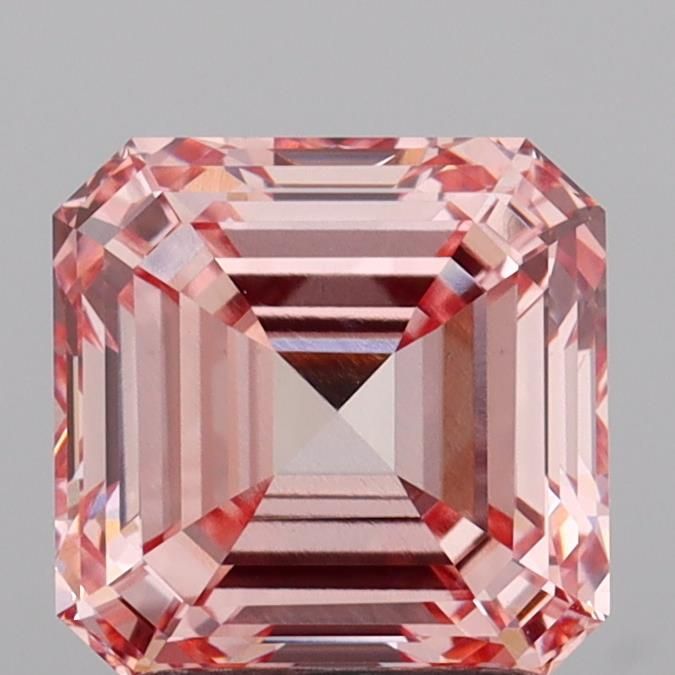 Asscher 2.13ct Fancy Intense Pink VS1 IGI #LG765628373