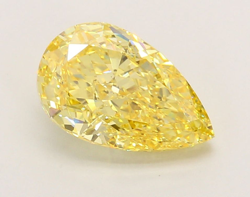 Pear 2.78ct Fancy Intense Yellow VS1 IGI #LG652435876
