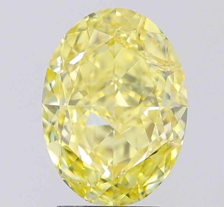Oval 3.15ct Fancy Vivid Yellow VVS2 IGI #LG773669007