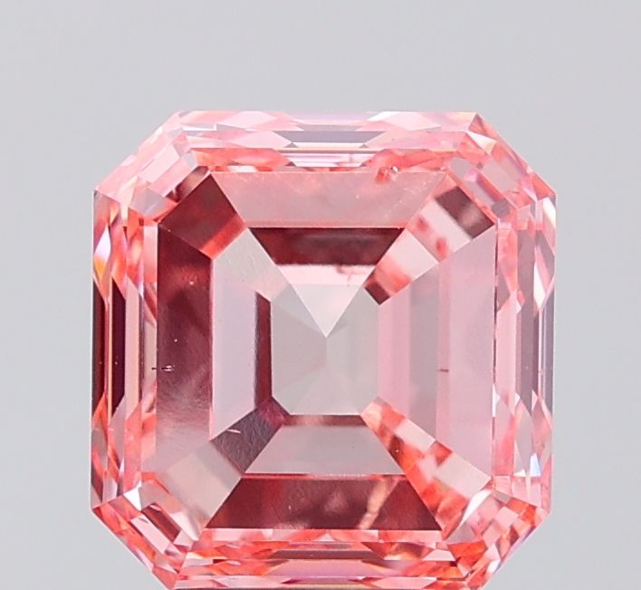Asscher 3.52ct Fancy Vivid Pink SI1 IGI #LG766660776