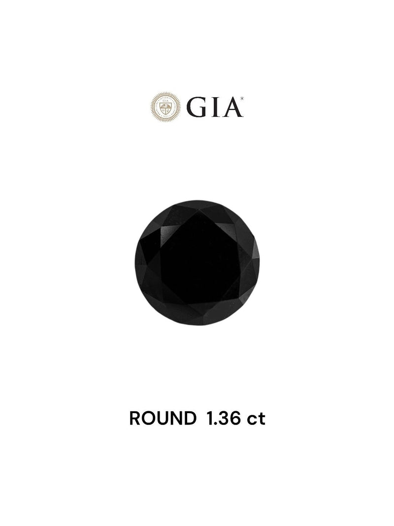 Round 1.36ct Fancy Black VVS2 GIA #2506388505
