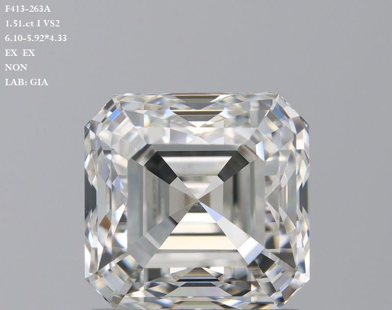Square emerald 1.51ct I VS2 GIA #1488035139