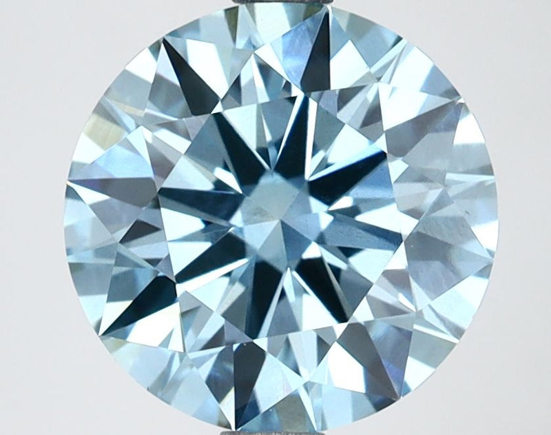 Round 2.66ct Fancy Vivid Blue VS1 IGI #LG629471003