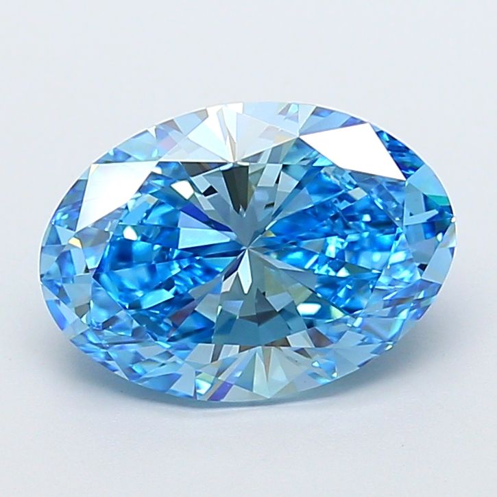 Oval 4.02ct Fancy Vivid Blue VS1 IGI #LG782634012